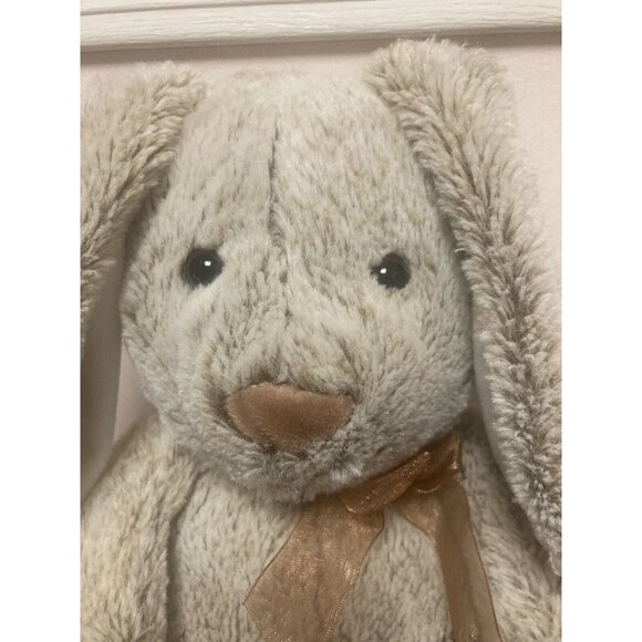 Hugfun Plush Easter Bunny Brown Floppy Ear 13” Stuffed Animal Toy - Picture 2 of 10